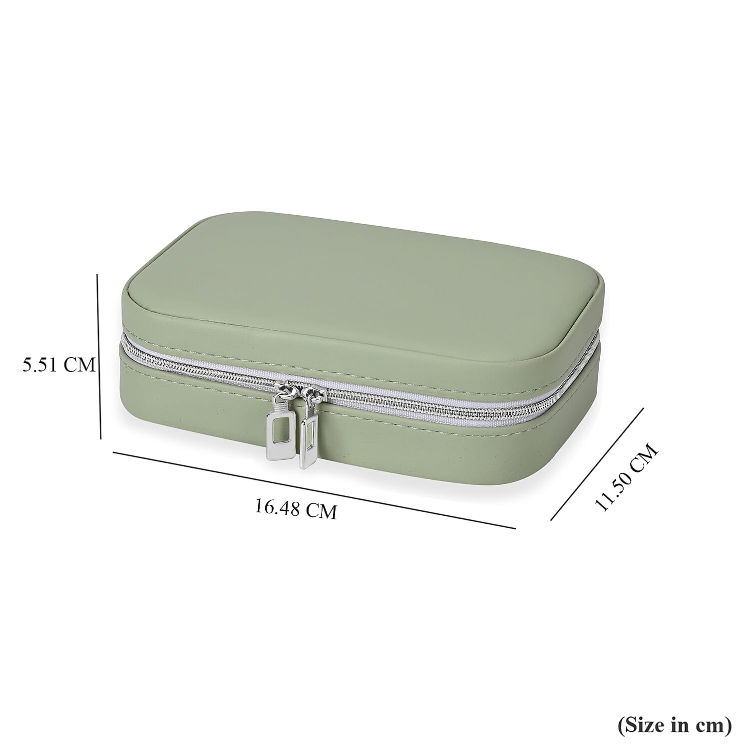 Patterned Jewellery Box (Size 16x11x5 cm) - Light Green 7766691 7