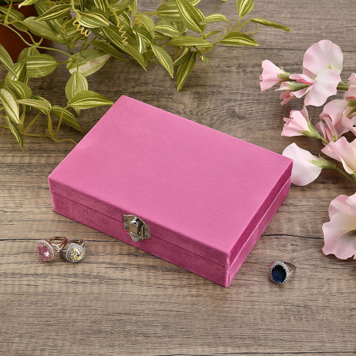 Velvet Patterned Jewellery Box - Set of 6 7740846 2