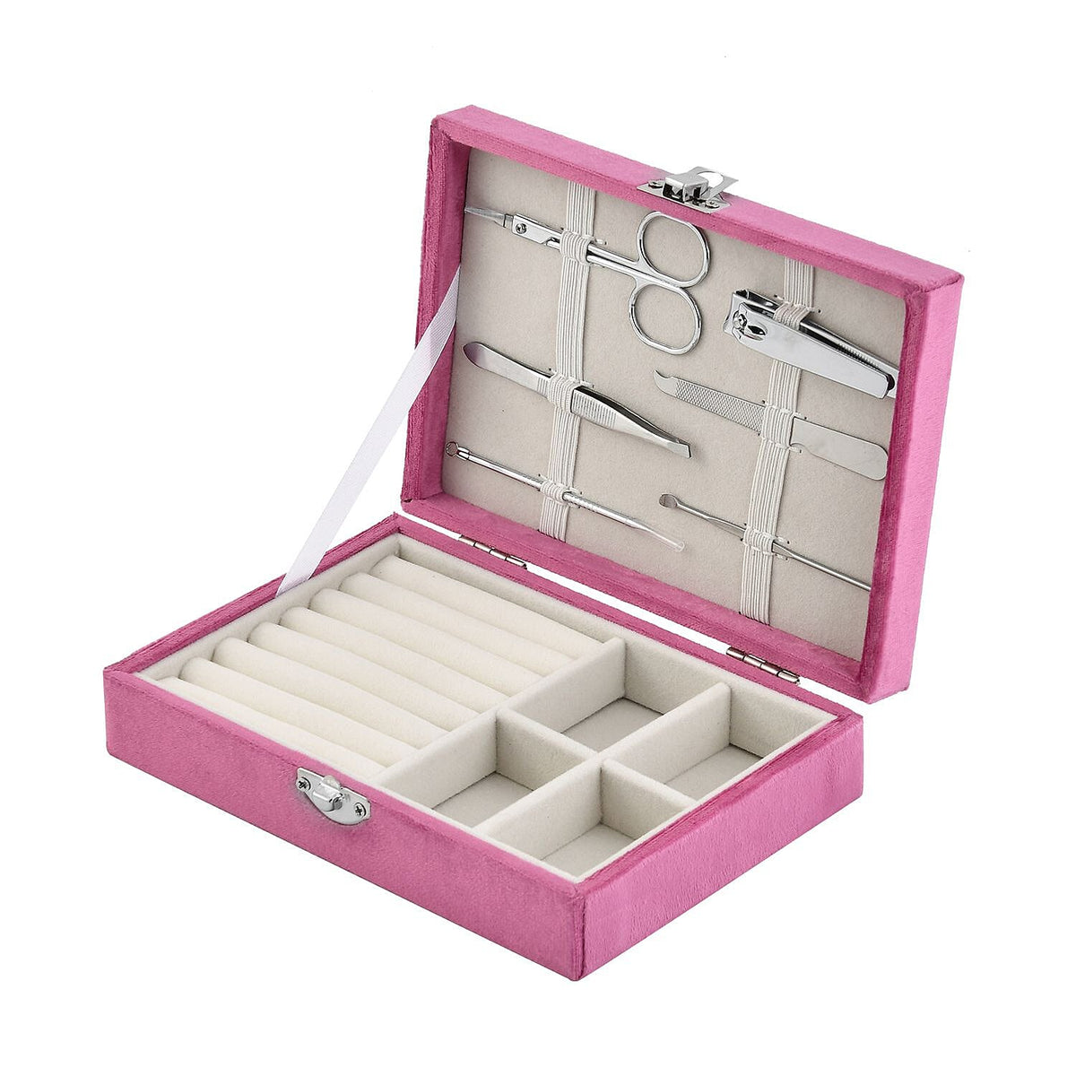 Velvet Patterned Jewellery Box - Set of 6 7740846 5