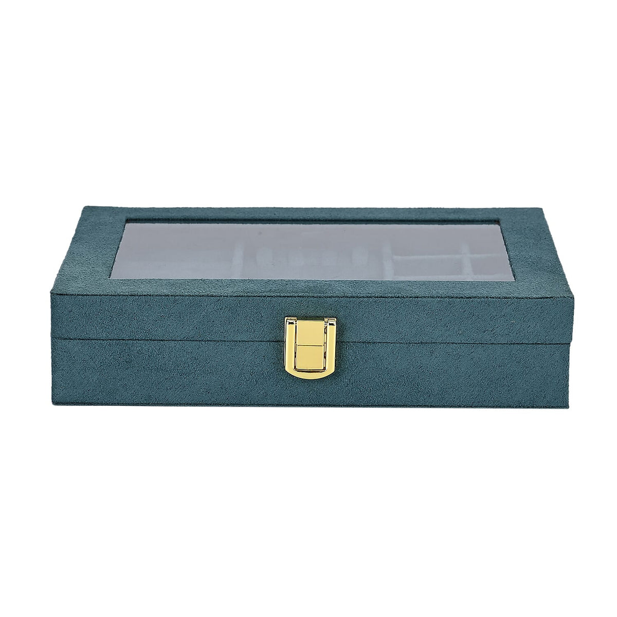 Velvet Jewellery Box With Transparent Window - 8-Slots with Removable Tray 7801785 3