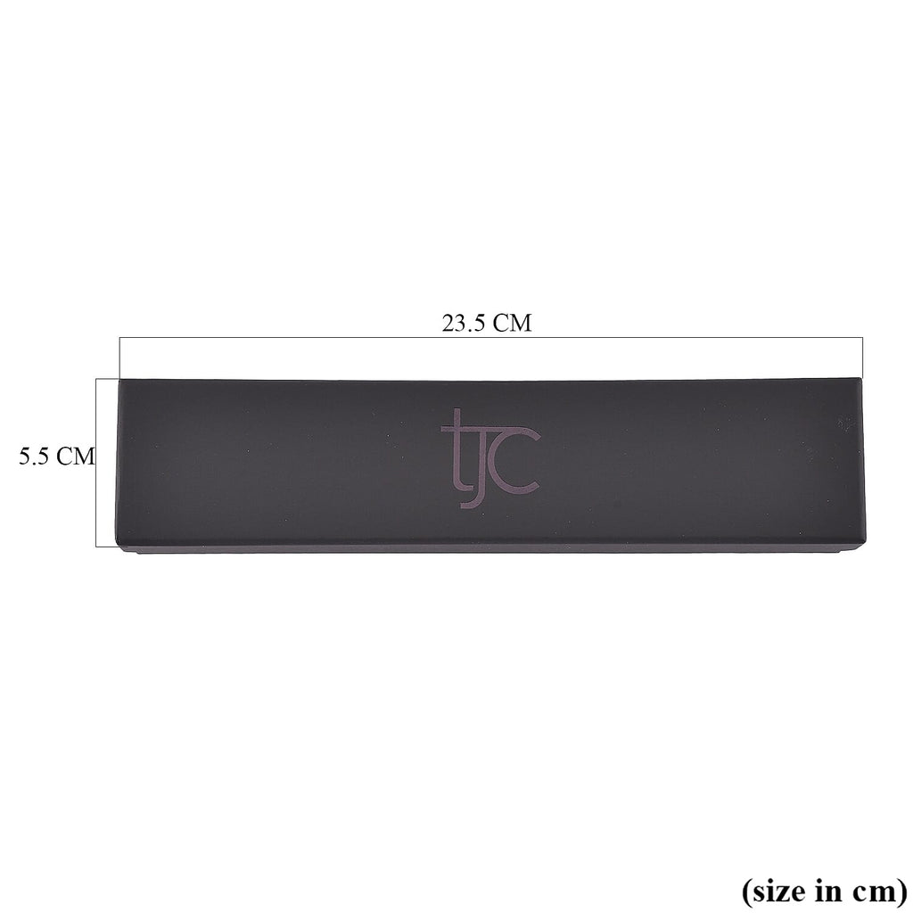 TJC Paper Large Necklace Jewellery Box (Size 22.5x5x4cm) - Black