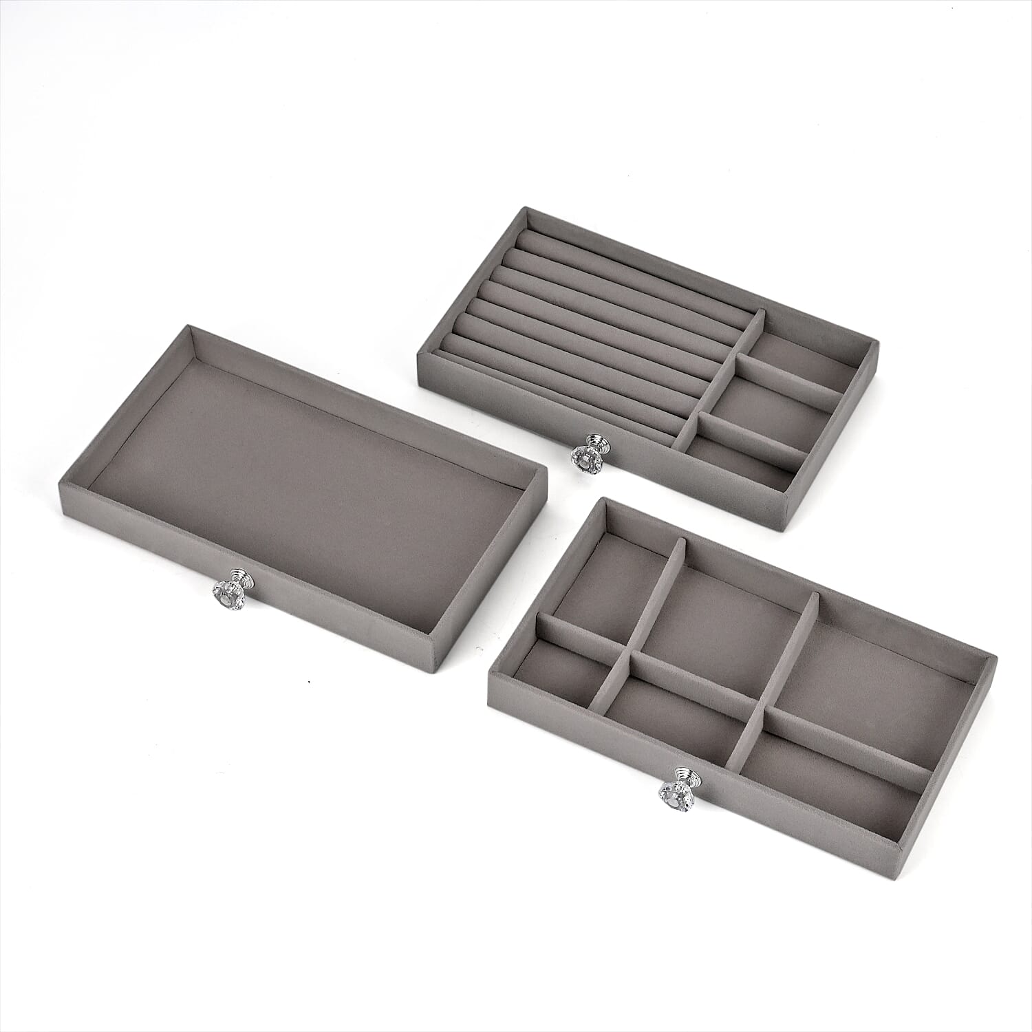 Patterned Jewellery Organiser (Size 23x13x10 cm) - Gray &amp; Gray 7801055 0