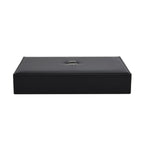 Desk Organizer with 6 Compartments & Lid (32x22.5x6 cm) - Black