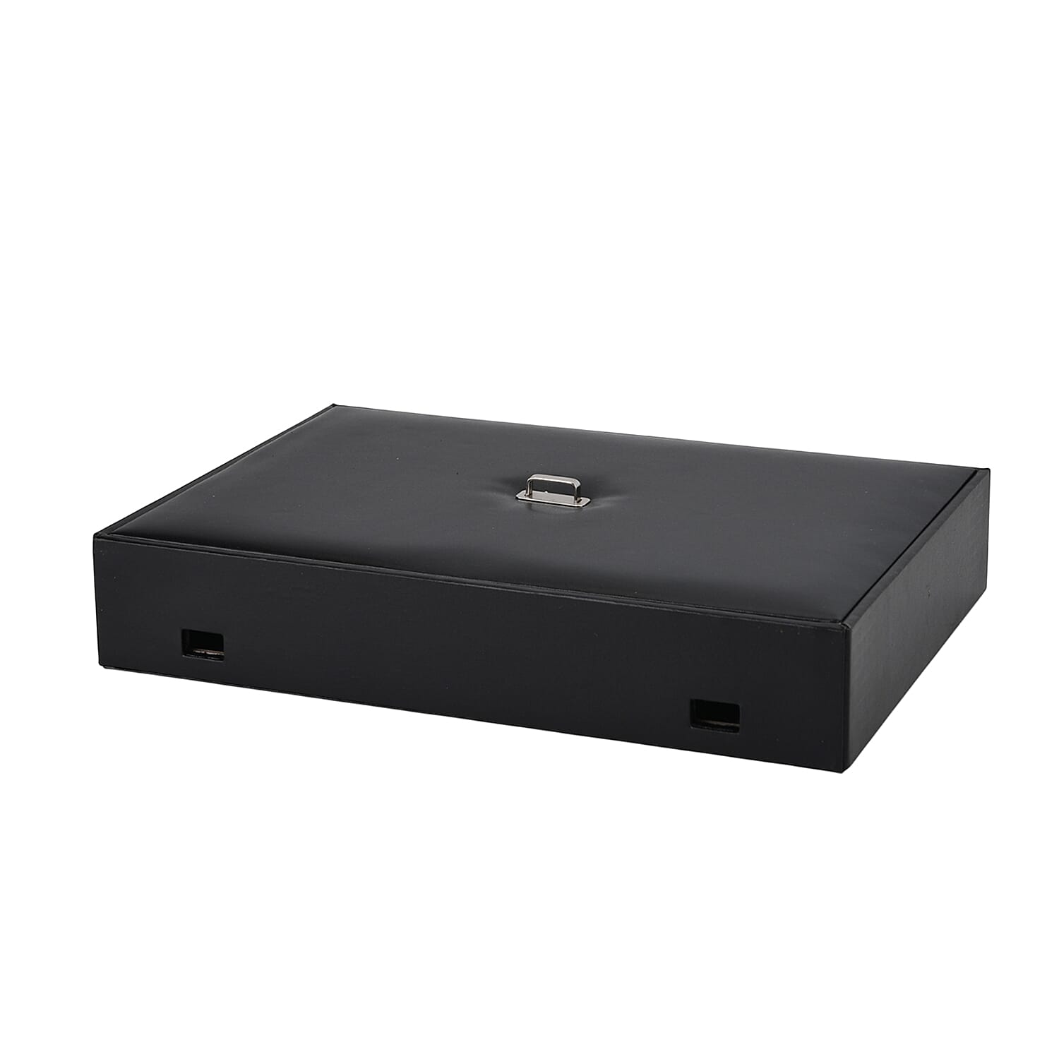 Desk Organizer with 6 Compartments &amp; Lid (32x22.5x6 cm) - Black 8358223 4