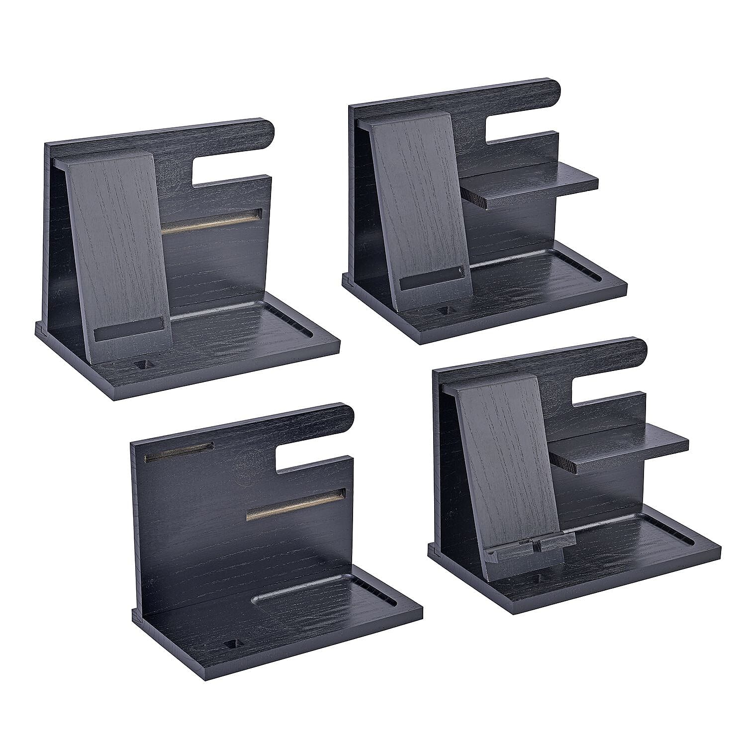 Wooden phone docking station and desk organizer - (Size 25x15x19 cm) 7568912 3