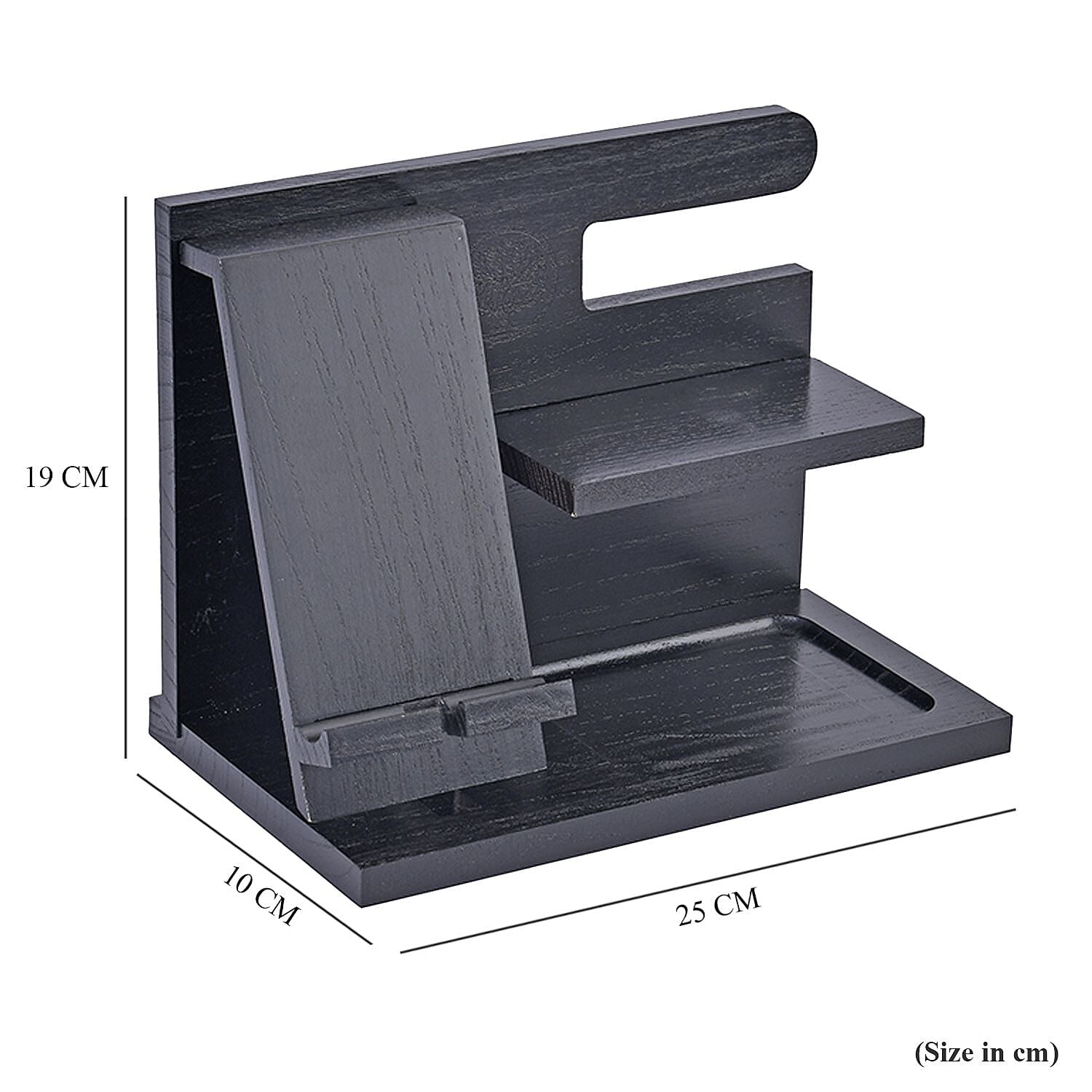 Wooden phone docking station and desk organizer - (Size 25x15x19 cm) 7568912 7