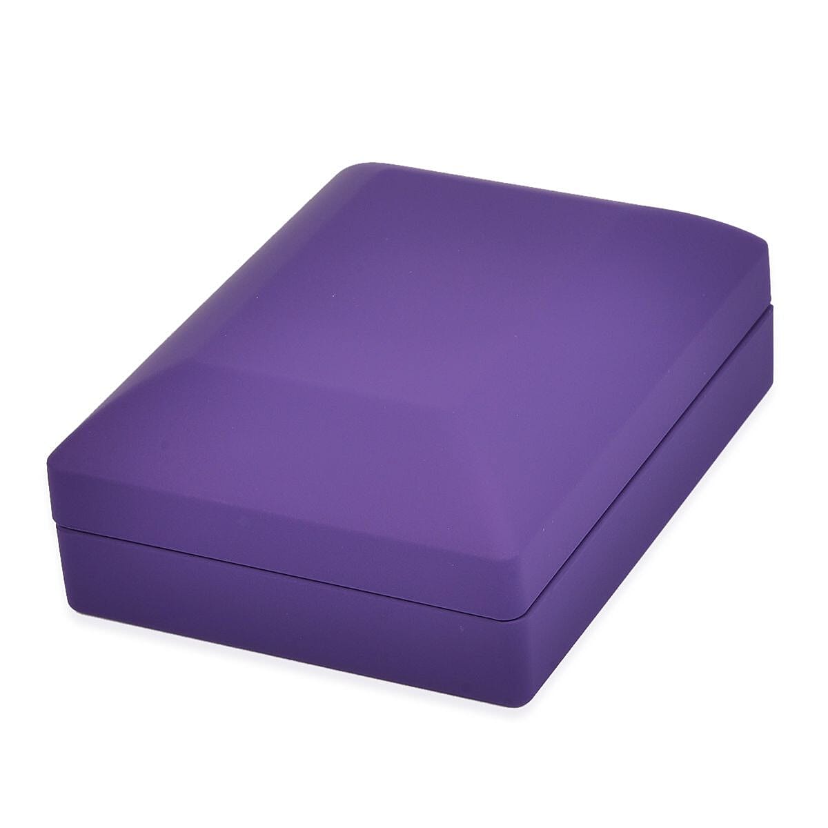 LUXORO LED Spray Painted Jewelry Pendant Box (Size 9x7x3 CM) - Purple 7662086 6