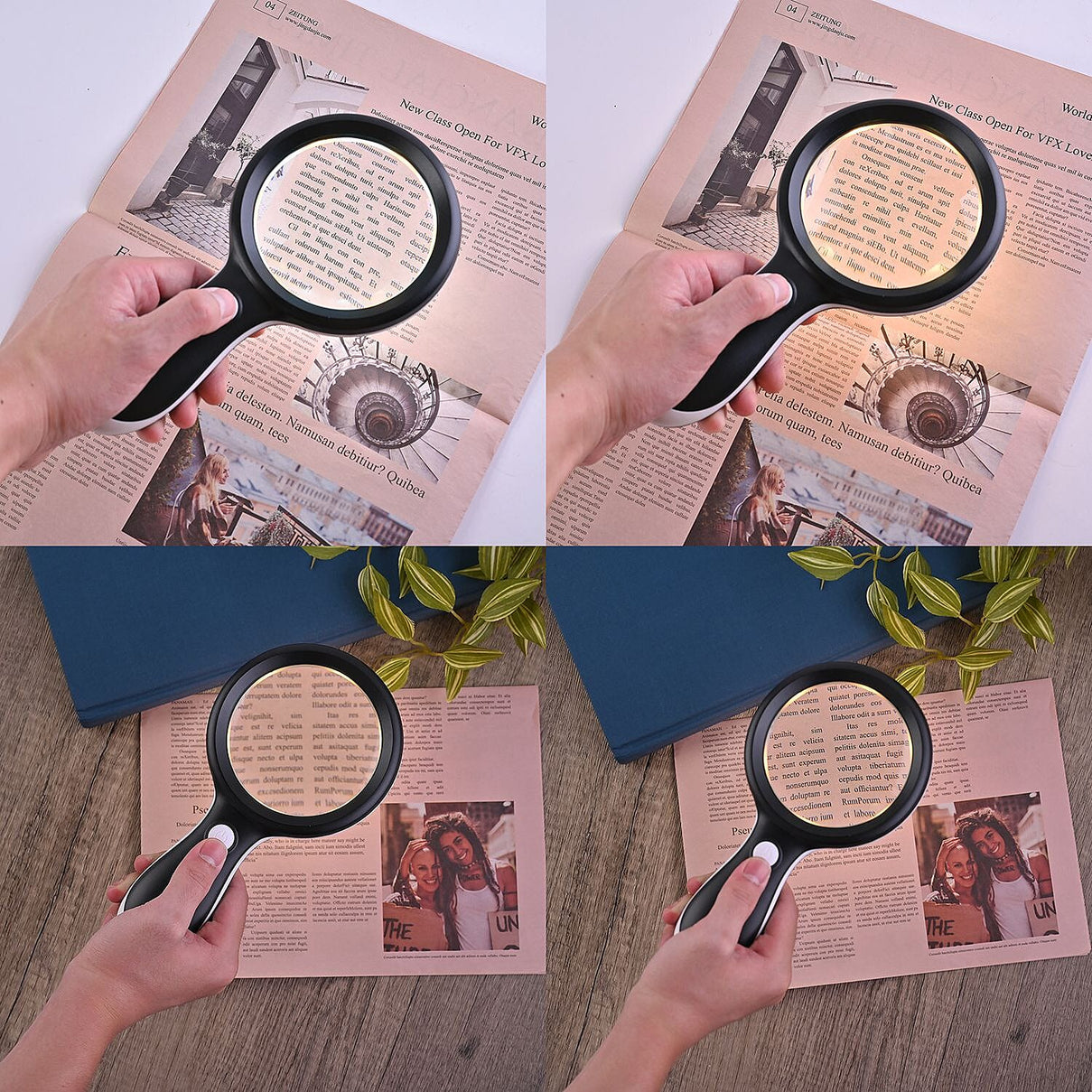 Patterned Reading Glass - Black &amp; Gold 7580030 2