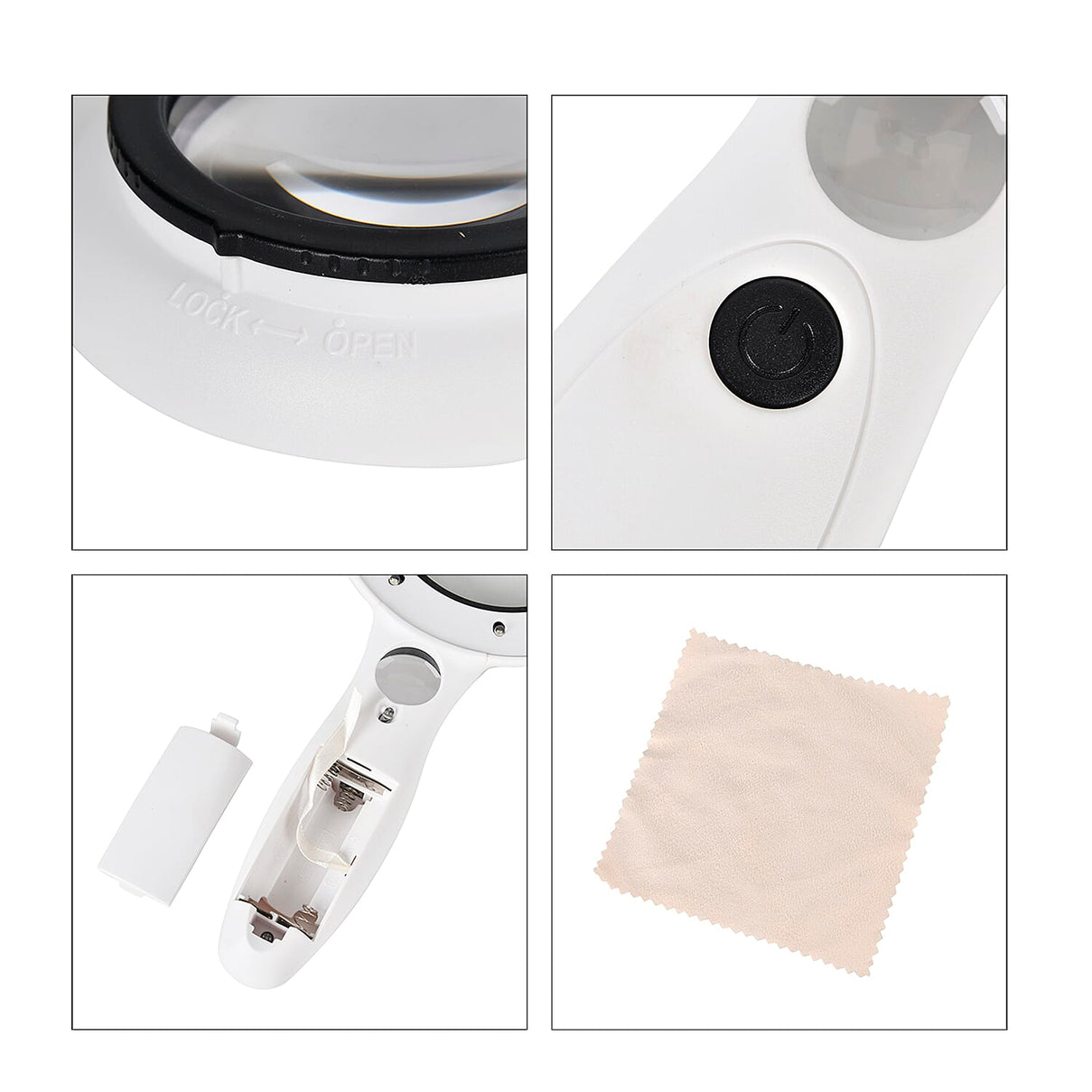 LED Handheld Interchangeable Magnifying Glass 7802584 7