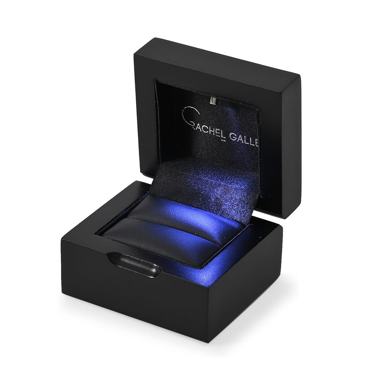 LED Rhapsody Lighted Ring Box (6.6 x 6.1 x 4.5cm) - Black 8042974 0