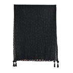 Limited Collection Reversible Floral Shawl (70 x 180 cm) - Black