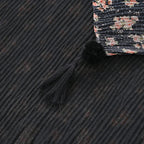 Limited Collection Reversible Floral Shawl (70 x 180 cm) - Black