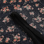 Limited Collection Reversible Floral Shawl (70 x 180 cm) - Black