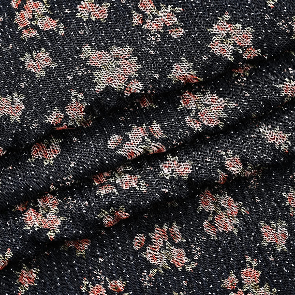 Limited Collection Reversible Floral Shawl (70 x 180 cm) - Black V32530629 6