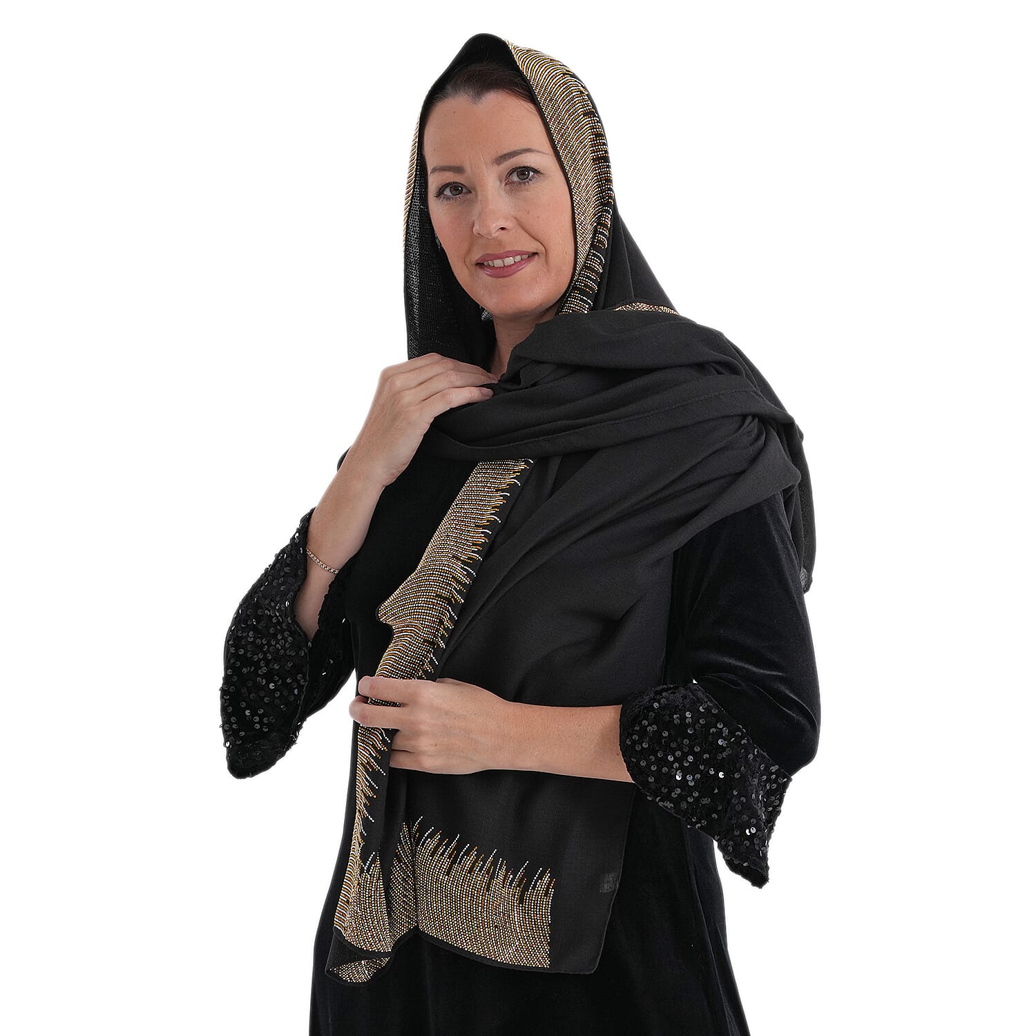 Limited Collection Sparkling Sequin Scarf (70 x 180 cm) - Blue 8352913 5