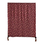 Limited Collection Reversible Floral Shawl (70 x 180 cm) - Dark Purple & Brown