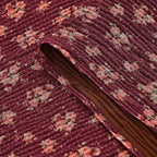 Limited Collection Reversible Floral Shawl (70 x 180 cm) - Dark Purple & Brown