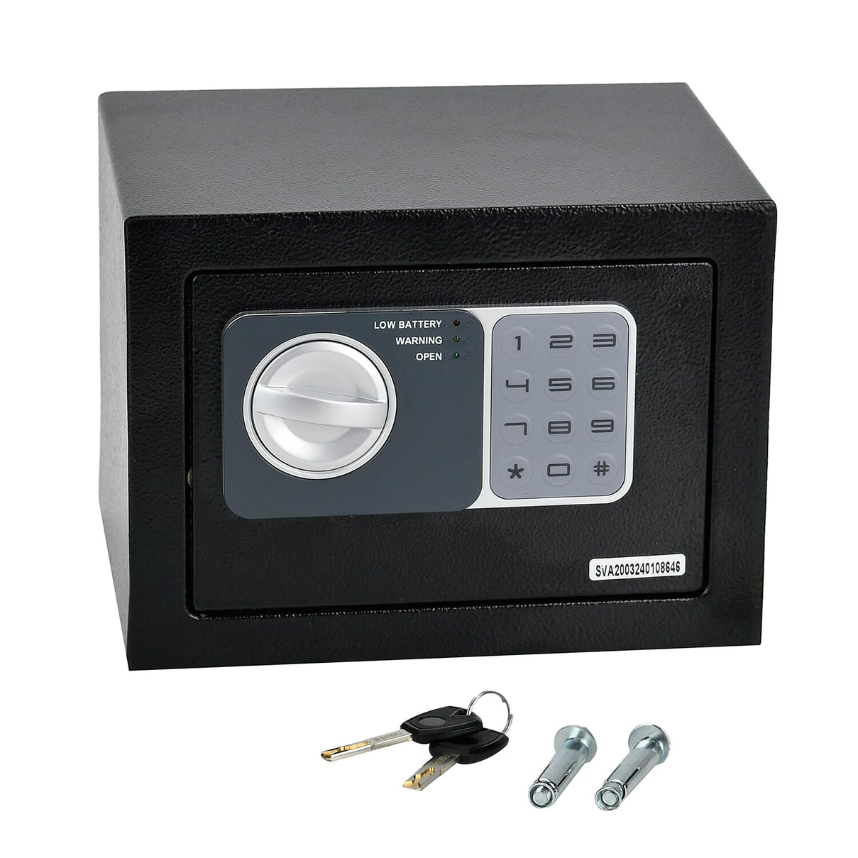 Electronic Safe Box with Programmable Keypad and Emergency Keys 7849525 9