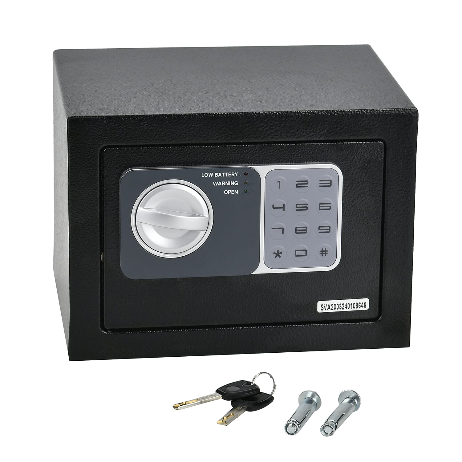 Electronic Safe Box with Programmable Keypad and Emergency Keys 7849525 9