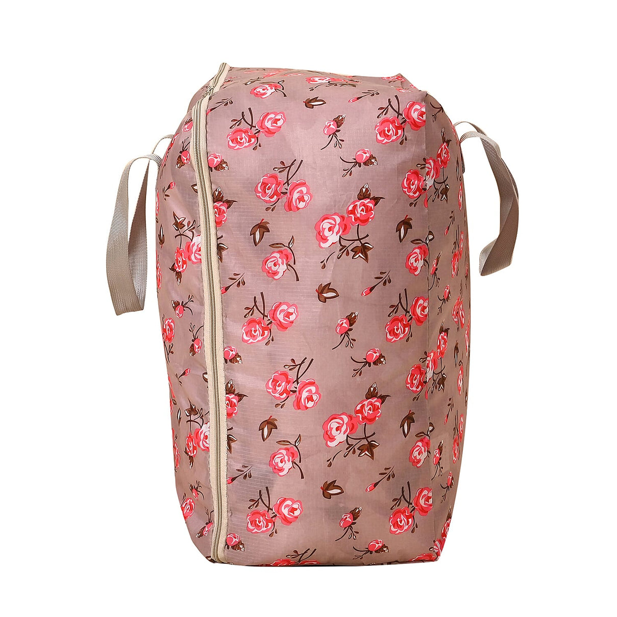 Set of 3 - Floral Printed Storage Bags - Maroon 7858104 4