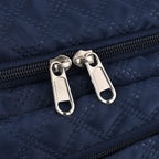 Designer Inspired-  3 Pcs Quilted Travel Bag Set - Navy