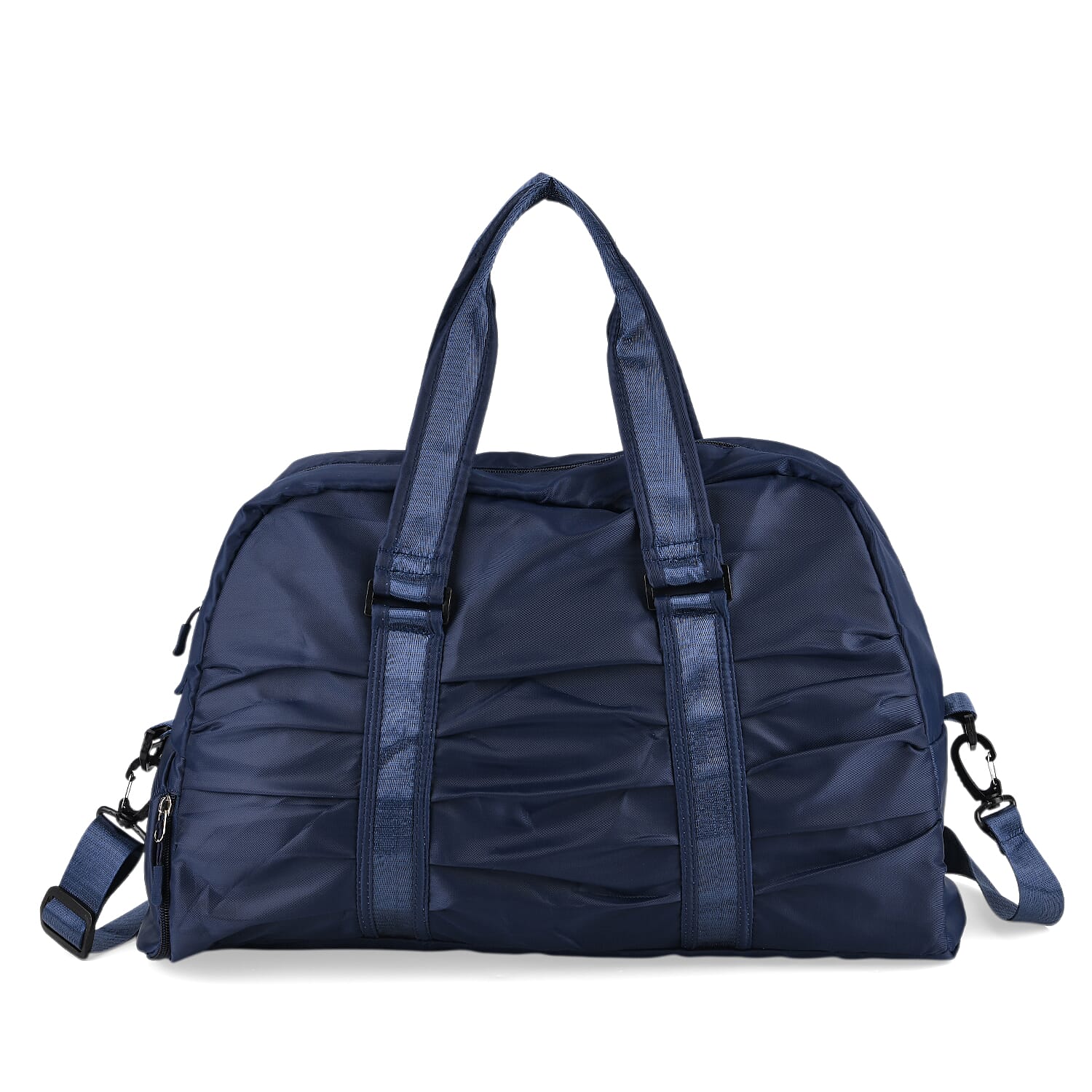 Water Repellent Pleated Travel Dufflle Bag - Navy 8231660 0