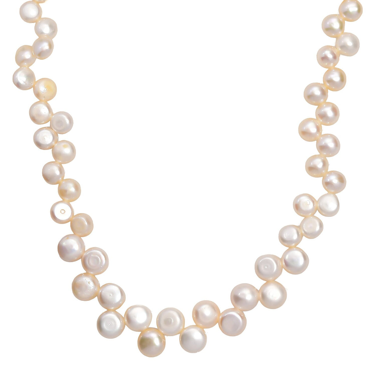 Peach Fresh Water Pearl Necklace (Size - 18-2 Ext) in 18K Vermeil Yellow Gold Plated Sterling Silver 170.00 Ct. 8129576 1