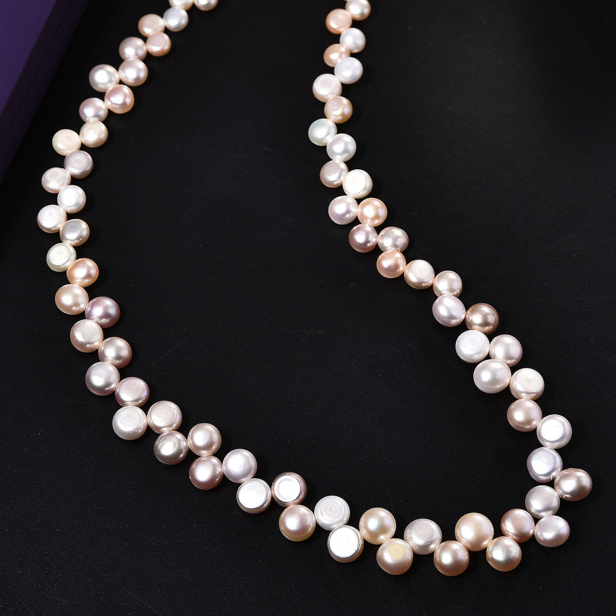 Peach Fresh Water Pearl Necklace (Size - 18-2 Ext) in 18K Vermeil Yellow Gold Plated Sterling Silver 170.00 Ct. 8129576 5