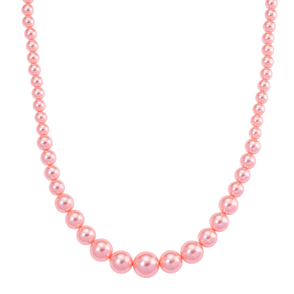 Peach Shell Pearl Necklace (Size 20 - 2 Ext) with Lobster Clasp 290.00 Ct.