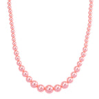 Peach Shell Pearl Necklace (Size 20 - 2 Ext) with Lobster Clasp 290.00 Ct.