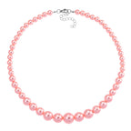 Peach Shell Pearl Necklace (Size 20 - 2 Ext) with Lobster Clasp 290.00 Ct.