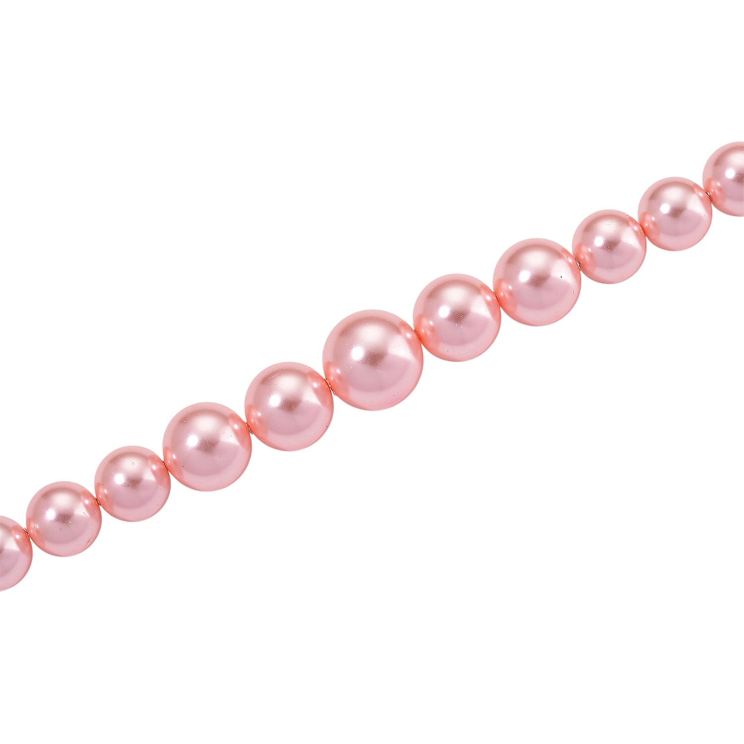 Peach Shell Pearl Necklace (Size 20 - 2 Ext) with Lobster Clasp 290.00 Ct. 8193843 12