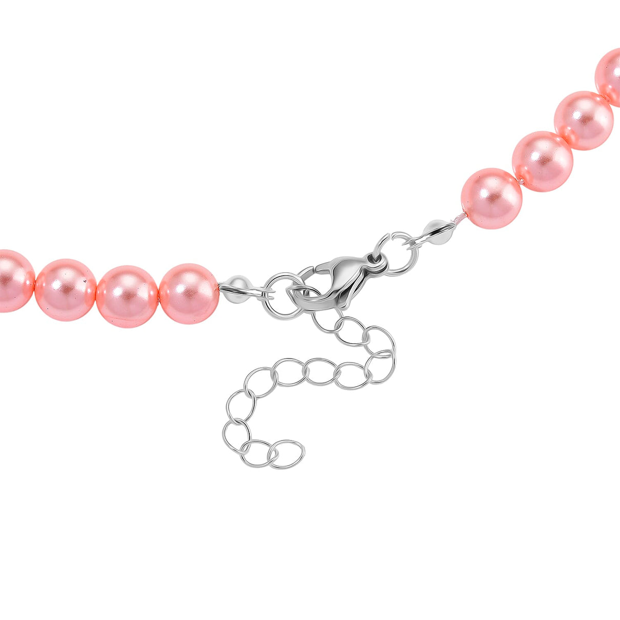 Peach Shell Pearl Necklace (Size 20 - 2 Ext) with Lobster Clasp 290.00 Ct. 8193843 13