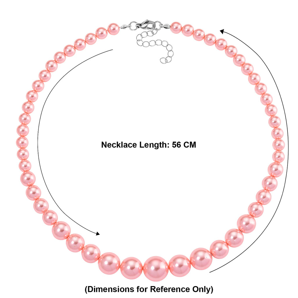 Peach Shell Pearl Necklace (Size 20 - 2 Ext) with Lobster Clasp 290.00 Ct.