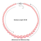 Peach Shell Pearl Necklace (Size 20 - 2 Ext) with Lobster Clasp 290.00 Ct.