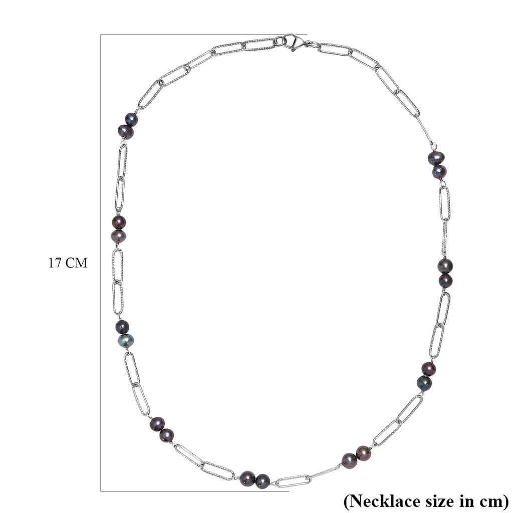 Peacock Pearl Necklace (Size 20) with Lobster Clasp 18.00 Ct.