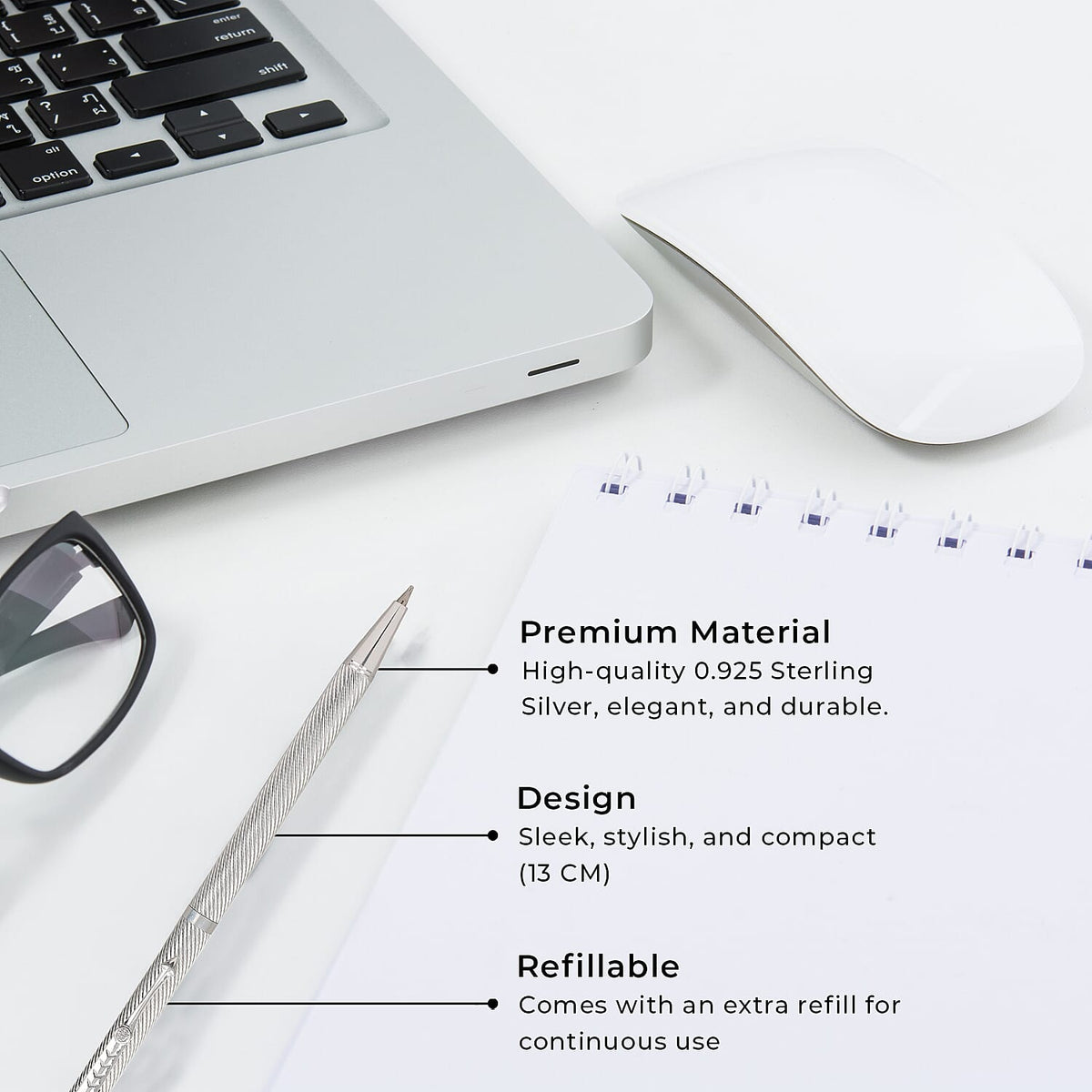 Sterling Silver Ball Point Pen 7209206 3