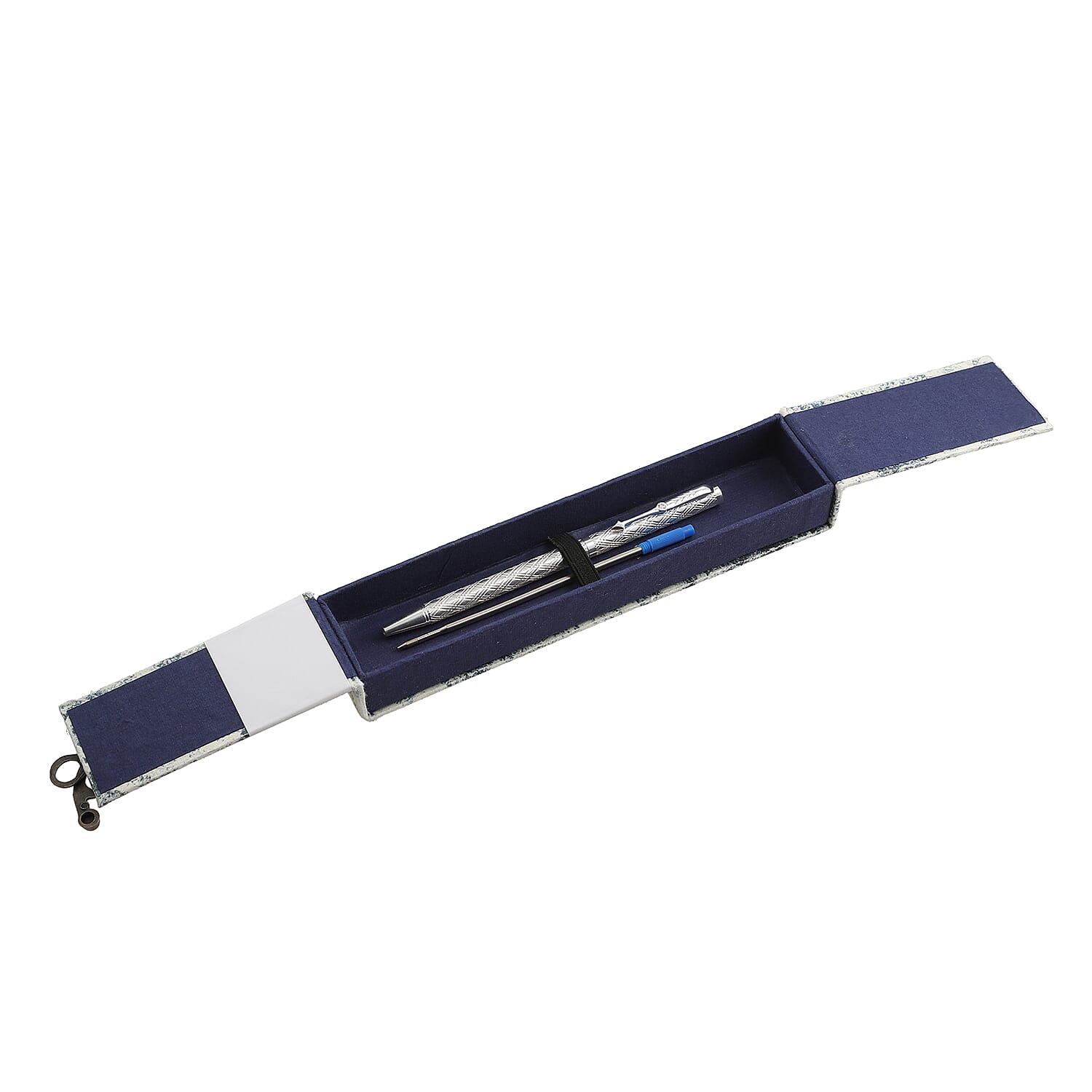 Limited Edition - 925 Sterling Silver Pen with Moissanite (RD 3MM) &amp; 1 Extra Refill, Silver Wt.10 Gms Approx - Cris Cross 7209207 6