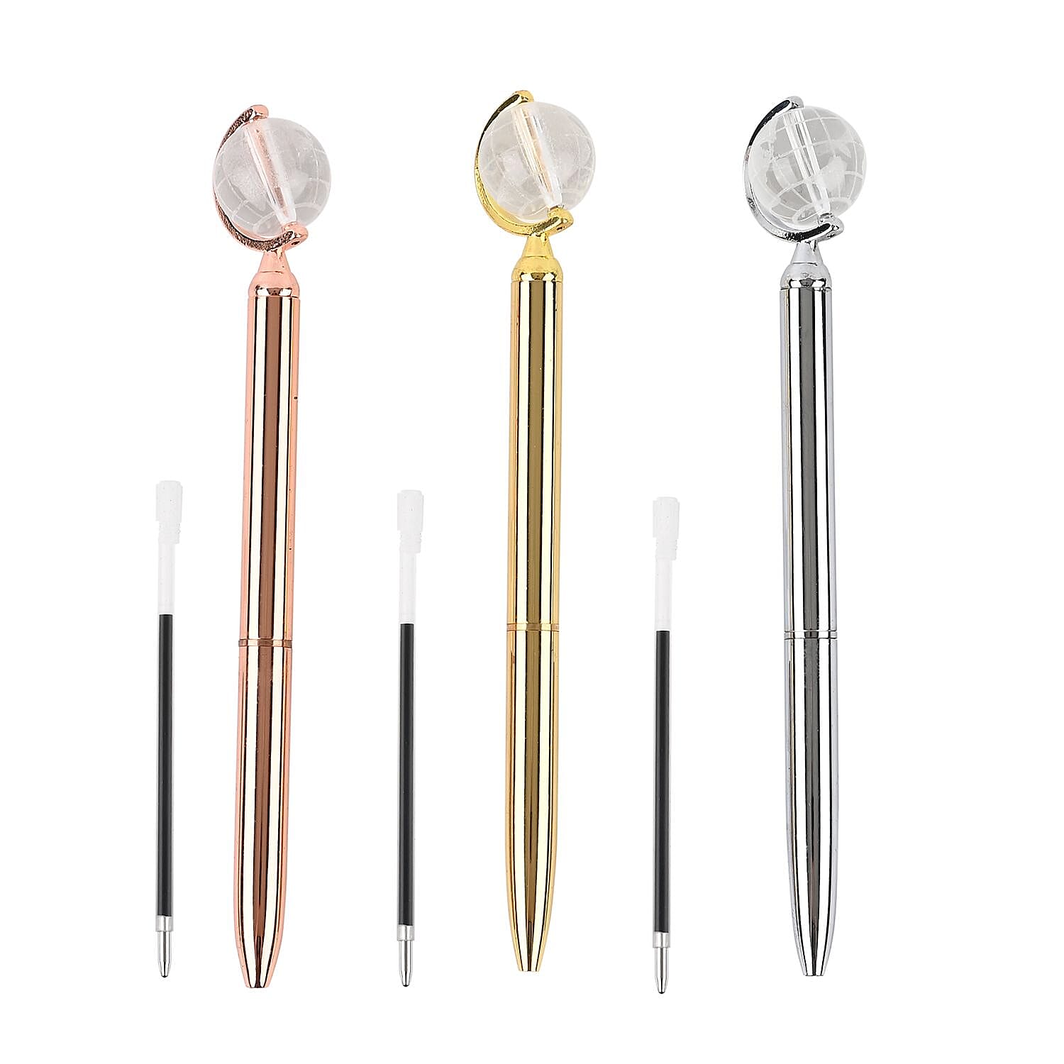 Set of 3 Pens with 3 pcs Replacement Ink 7591814 0