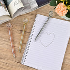 Set of 3 Pens with 3 Blue Replacement Ink - Rose Gold, Gold - Silver