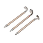 Set of 3 Golf Club Pattern Pens, with Black, Red & Blue Ink