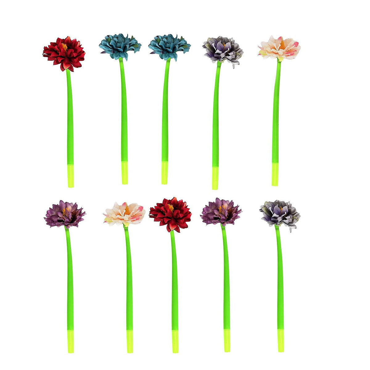 Set of 10 Creative Artificial Flowers Ballpoint Pen - Small Chrysanthemum (Multi) 7617807 5