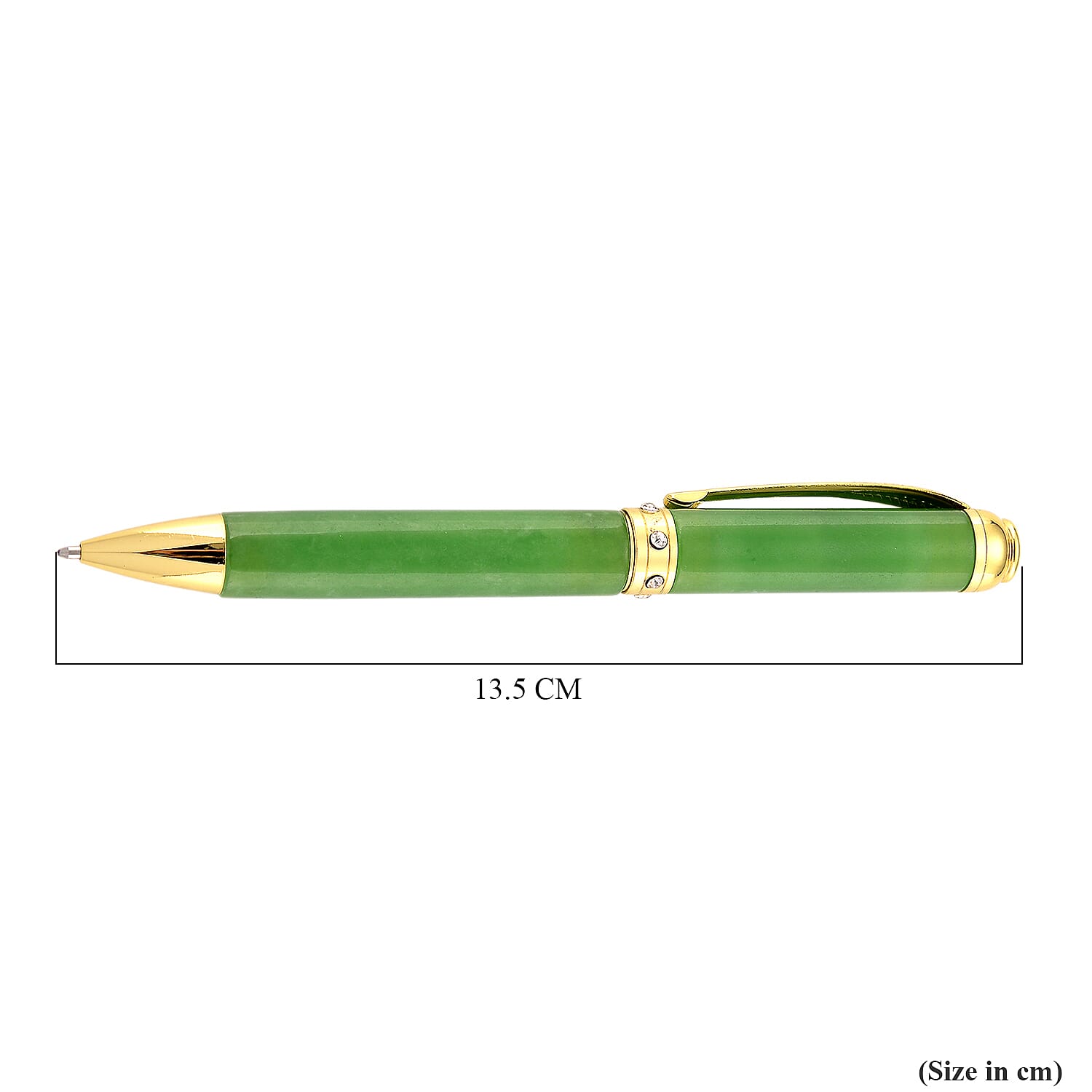 Collectors Ultra Rare Find - Exotic Type A  Jadeite Jade Pen - Green 8422669 6