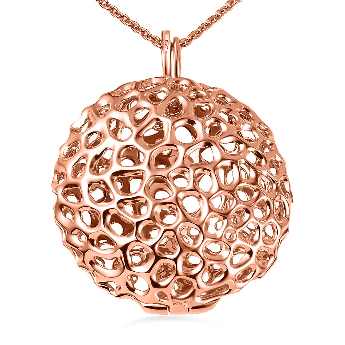 Pendant with Cable Chain CL30 (Size 30) in Vermeil RG Sterling Silver  Wt. 19.2 Gms 4252111 0