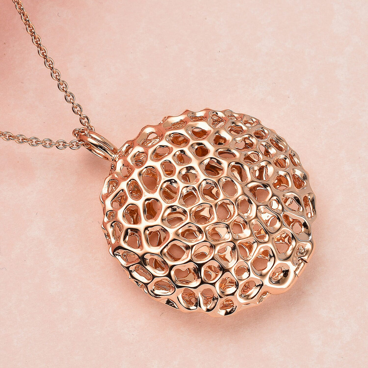 Pendant with Cable Chain CL30 (Size 30) in Vermeil RG Sterling Silver  Wt. 19.2 Gms 4252111 1