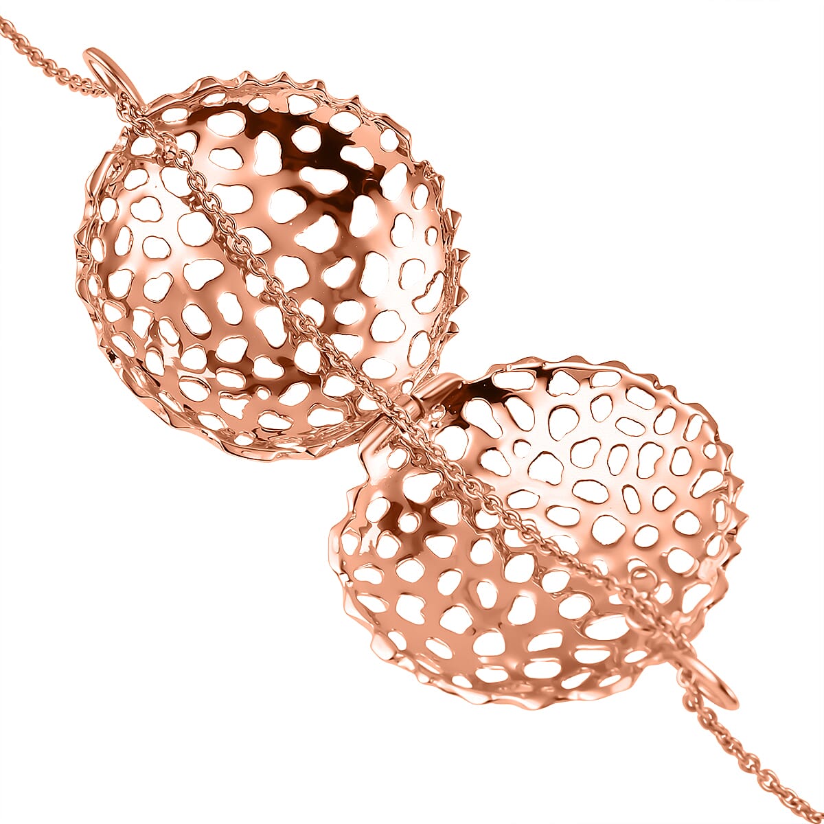 Pendant with Cable Chain CL30 (Size 30) in Vermeil RG Sterling Silver  Wt. 19.2 Gms 4252111 5