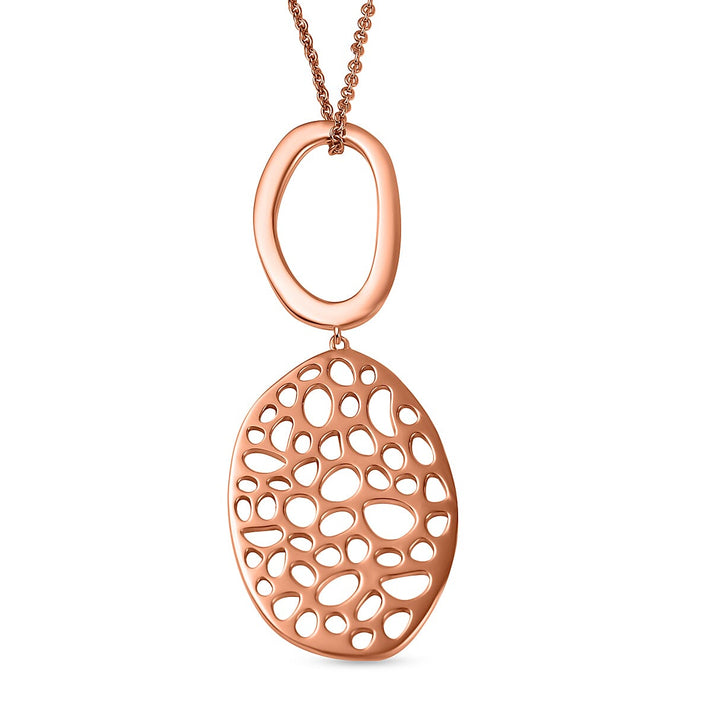 Pendant with Cable Chain CL30 (Size 30) in Vermeil RG Sterling Silver  Wt. 21.4 Gms 4252735 1