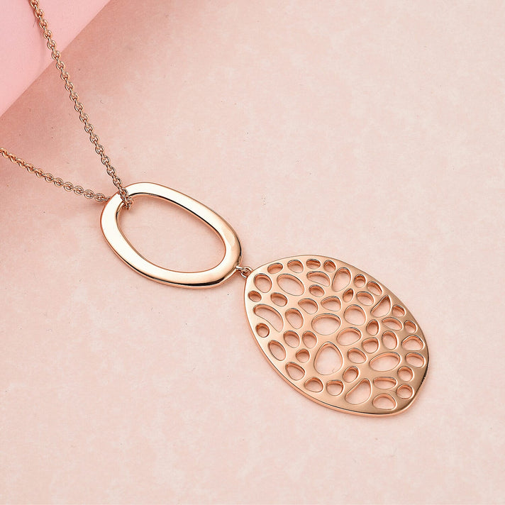 Pendant with Cable Chain CL30 (Size 30) in Vermeil RG Sterling Silver  Wt. 21.4 Gms 4252735 2