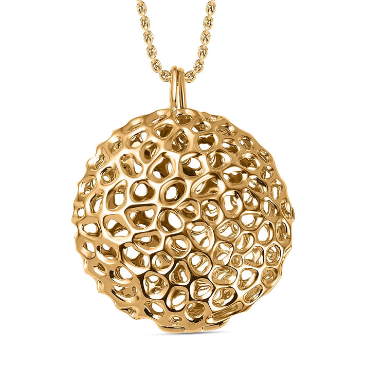 Pendant with Cable Chain CL30 (Size 30) in Vermeil YG Sterling Silver  Wt. 19.2 Gms 4252110 1