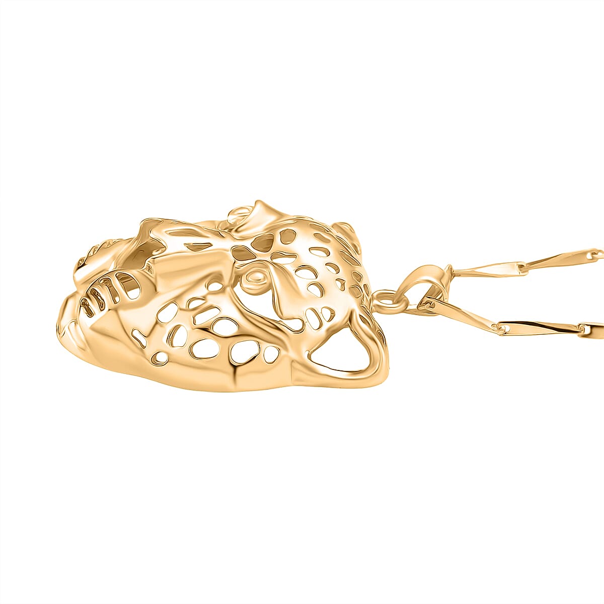 Panther Pendant with Chain (Size 17.5 - 2 Ext) in Gold Colour Plating 4396038 3